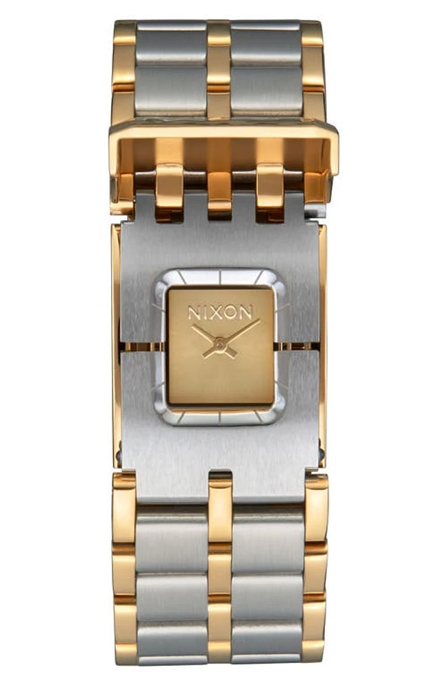 Nixon Confidante Bracelet Watch, 23mm in Silver/Gold at Nordstrom