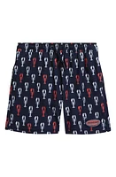 vineyard vines Kids' Chappy Print Swim Trunks at