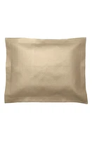 Matouk Alba 600 Thread Count Quilted Sham in Champagne at Nordstrom