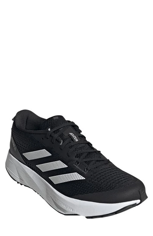 adidas Adizero SL Running Shoe Core Black/White/Carbon at Nordstrom,