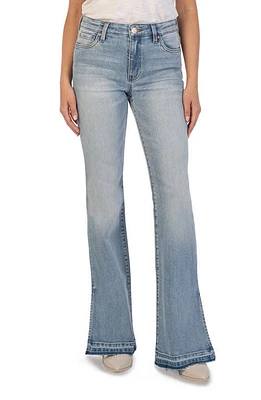 KUT from the Kloth Ana High Waist Release Hem Flare Jeans Designed at Nordstrom,