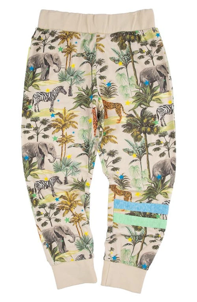 Miki Miette Kids' Beckham Safari Print Cotton Joggers at Nordstrom,