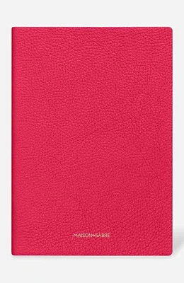 MAISON de SABRÉ Leather Notebook in Shibuya Fuchsia at Nordstrom, Size Medium