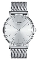 Tissot Everytime Mesh Strap Watch, 40mm in Grey at Nordstrom, Size 40 Mm