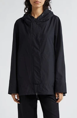 Herno Laminar A-Line Windproof & Waterproof Gore-Tex Paclite Hooded Jacket 9300 Black at Nordstrom, Us