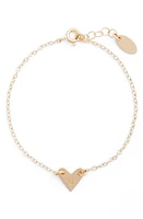 Nashelle Initial Heart Bracelet in Gold-U at Nordstrom