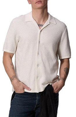 rag & bone Avery Jacquard Knit Camp Shirt at Nordstrom,