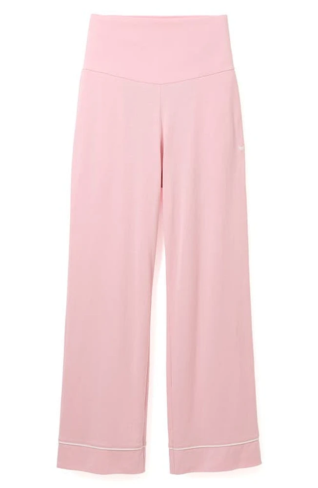 Petite Plume Luxe Pima Cotton Maternity Pants Pink at Nordstrom,