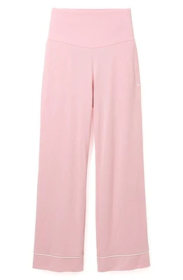 Petite Plume Luxe Pima Cotton Maternity Pants Pink at Nordstrom,