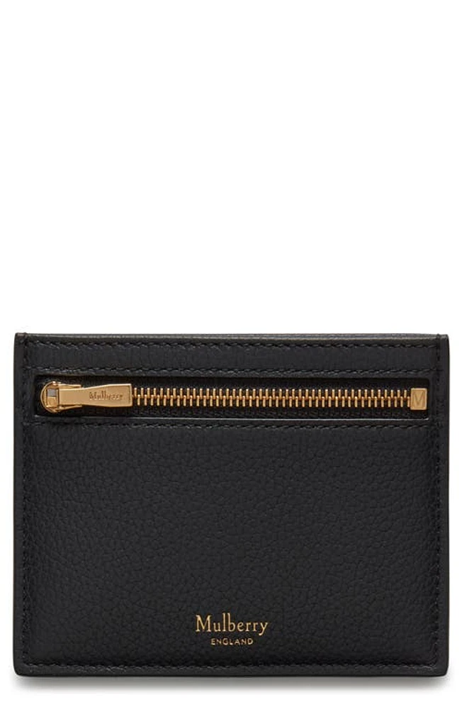 Mulberry Zipped Leather Card Case in at Nordstrom