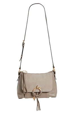 See by Chloé Small Joan Leather Shoulder Bag in Motty Grey at Nordstrom