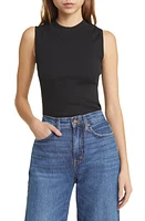 Nation LTD Joan Rib Sleeveless Mock Neck Top at Nordstrom,