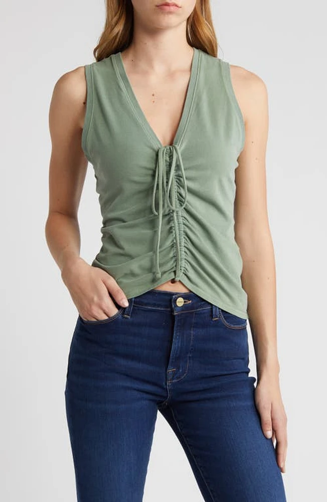 Nation LTD Una Cinched Tank Top Sea Spray at Nordstrom,