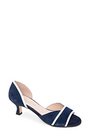 patricia green Parker d'Orsay Kitten Heel Sandal in Navy at Nordstrom, Size 8