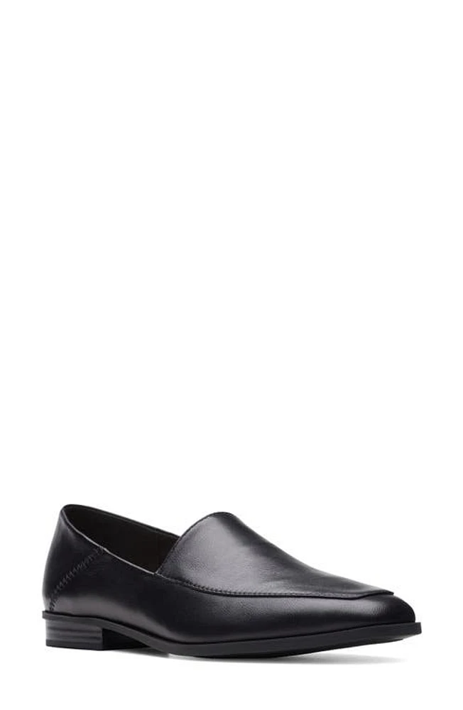 Clarks(r) Sarafyna Freva Loafer Black Leather at Nordstrom,