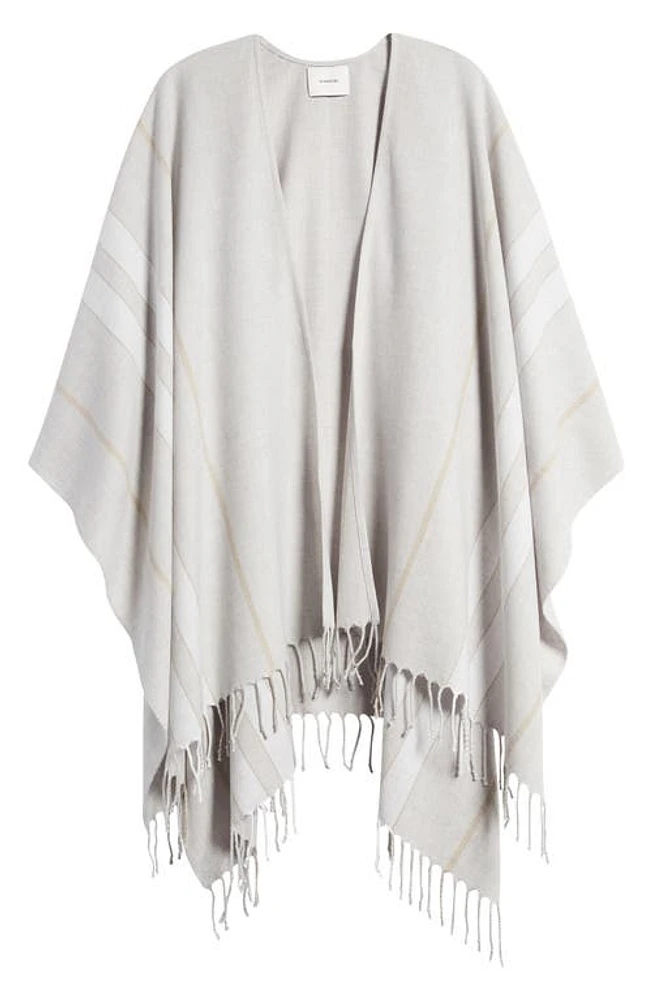 Vince Cotton Blend Summer Wrap in Heather Grey at Nordstrom