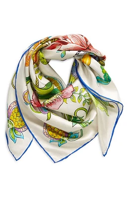 Echo Sunkissed Silk Square Scarf in Cream at Nordstrom