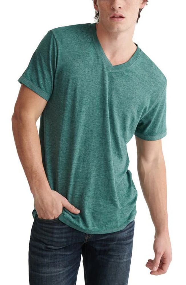 Lucky Brand Venice Burnout V-Neck T-Shirt at Nordstrom,