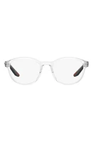 Prada Linea Rossa 53mm Phantos Optical Glasses in Crystal at Nordstrom