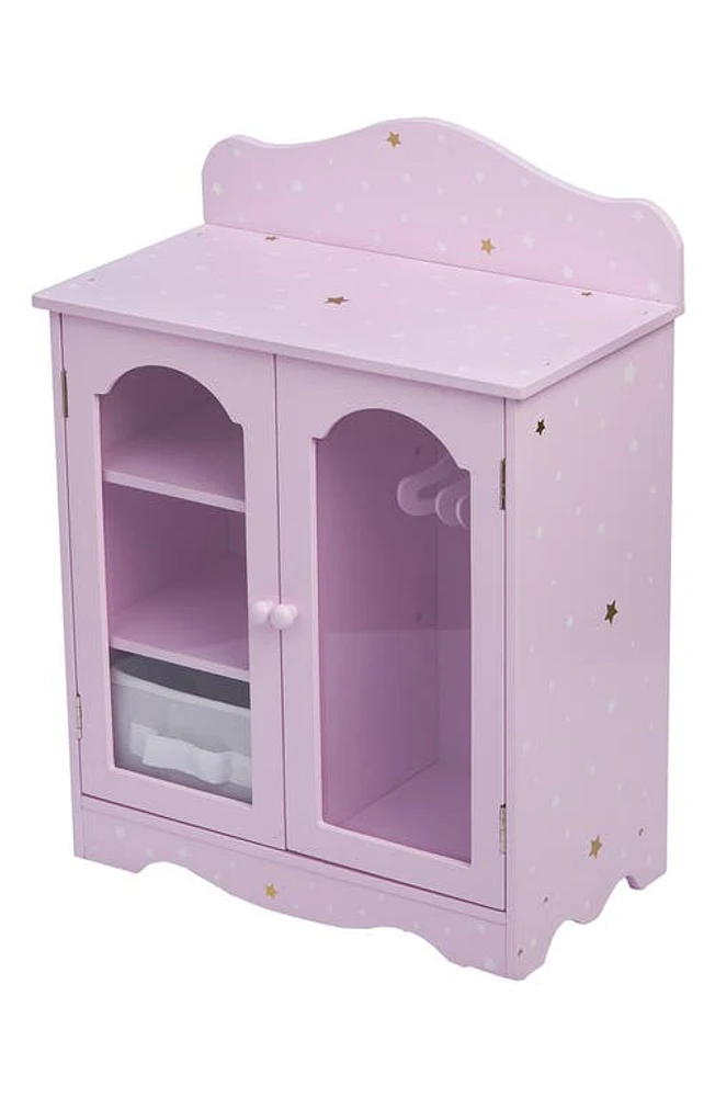 Teamson Kids Olivia's Little World Twinkle Stars Princess Fancy Doll Closet in Purple/White at Nordstrom