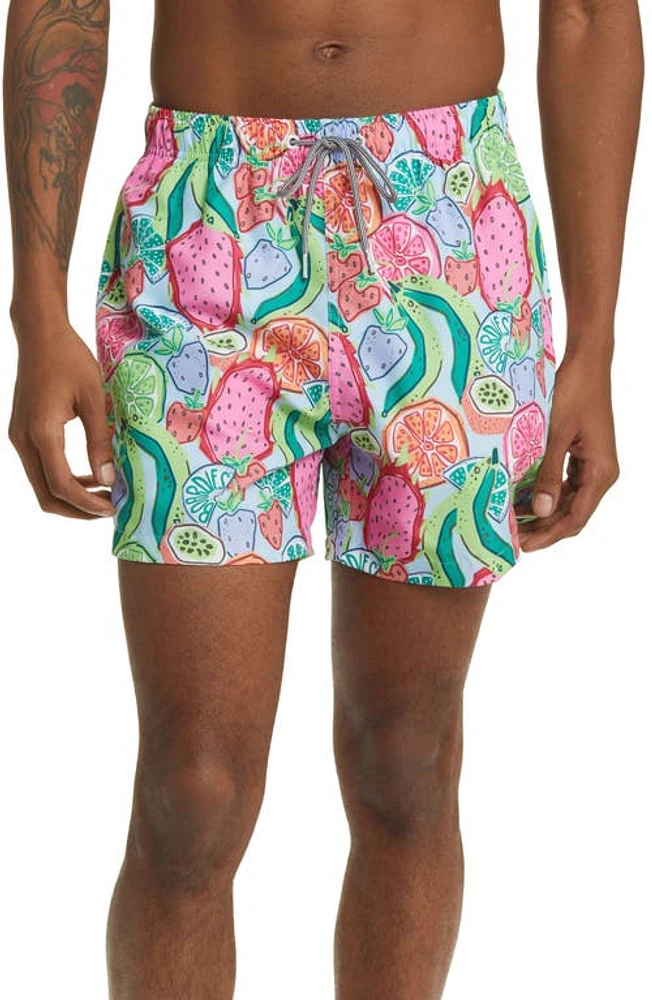 Boardies Ice & Slice Swim Trunks Blue/Green/Pink Multi at Nordstrom,