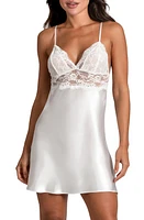 Bloom by Jonquil Love Me Now Lace Trim Satin Chemise at Nordstrom,