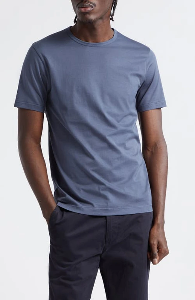 Sunspel Supima Cotton Crewneck T-Shirt Slate Blue at Nordstrom,