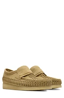 Clarks(r) Wallabee Woven Suede Loafer in Maple Suede at Nordstrom, Size 9