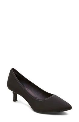 Rockport Total Motion Kaiya Pump in Black Stretch at Nordstrom, Size 6.5