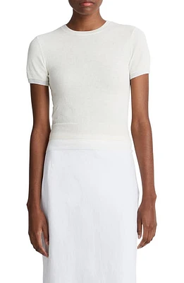 Vince Double Layer Short Sleeve Cotton Blend Sweater Combo at Nordstrom,