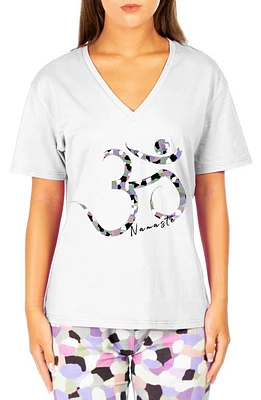 Dai Moda Oversize V-Neck T-Shirt White at Nordstrom,