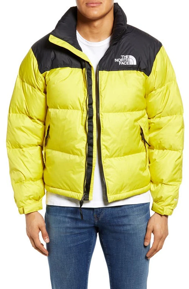 The North Face Men's Nuptse 1996 Packable Quilted Down Jacket in Acid Yellow at Nordstrom, Size Medium