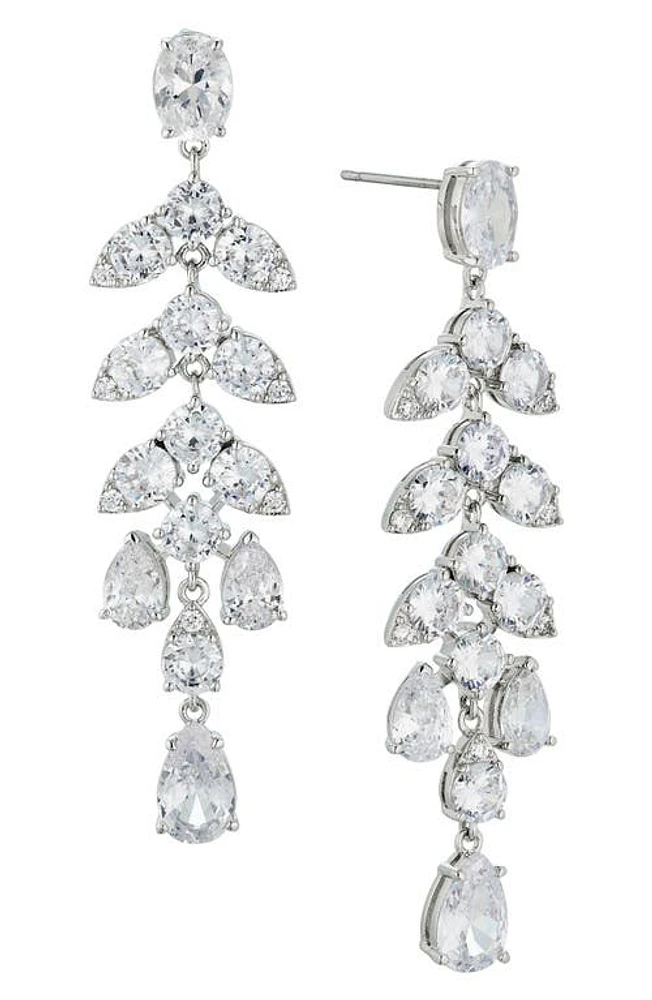 Nadri Chandelier Drop Earrings in Rhodium at Nordstrom