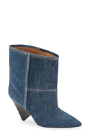 Isabel Marant Miyako Denim Bootie Dark Blue at Nordstrom,