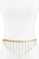 Ettika Crystal Drop Belly Chain in Gold at Nordstrom