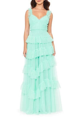 Betsy & Adam Tiered Ruffle Tulle Gown at Nordstrom,