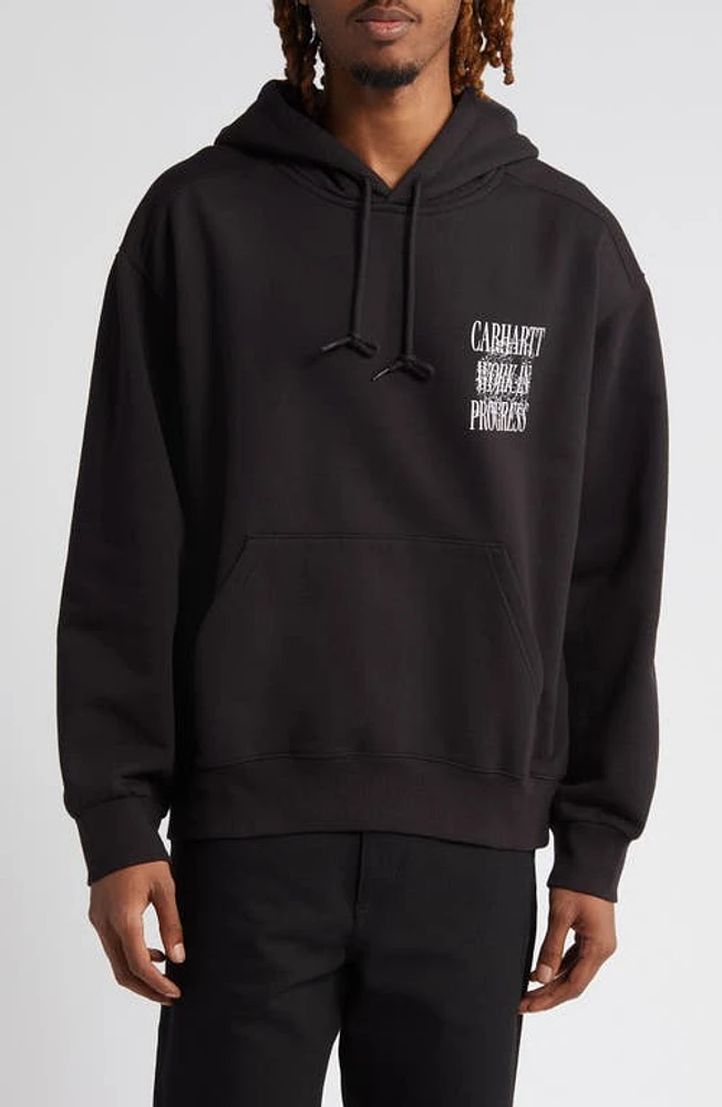 Carhartt Work Progress Always a WIP Graphic Hoodie Black Stone Washed at Nordstrom,