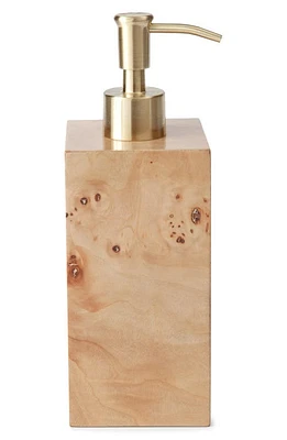 Kassatex Mesa Burl Wood Lotion Dispenser in Burled Wood at Nordstrom