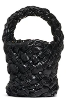 Bottega Veneta Mini Kalimero Intrecciato Leather Bucket Bag in Black-M Brass at Nordstrom