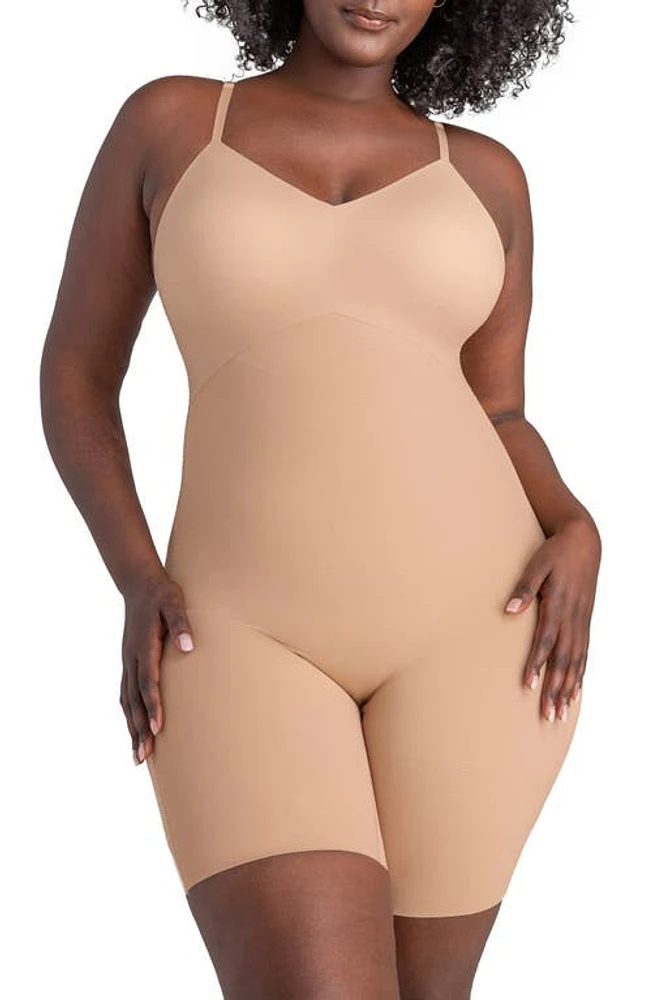 Honeylove Low Back Mid Thigh Bodysuit at Nordstrom,