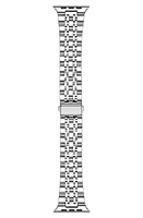 The Posh Tech Apple Watch SE & Series 7/6/5/4/3/2/1 Bracelet Watchband in Silver at Nordstrom