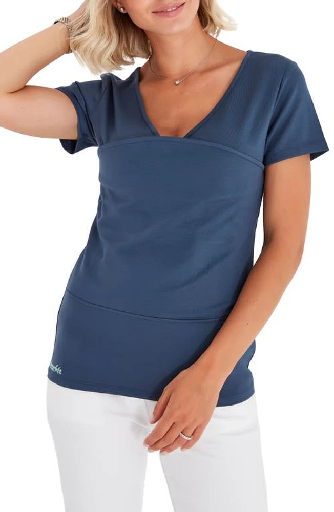 Accouchée Baby Carrier Maternity/Nursing Top in Navy Blue at Nordstrom