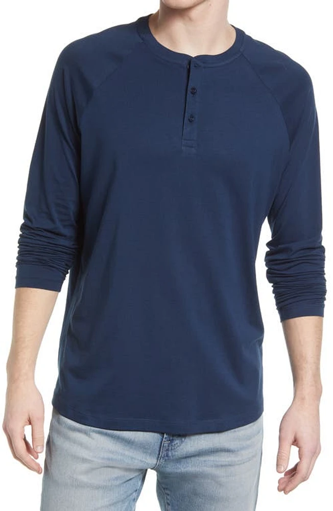 LIVE Raglan Sleeve Cotton Henley at Nordstrom,