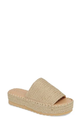 Coconuts by Matisse Del Mar Platform Slide Sandal Natural Fabric at Nordstrom,