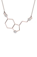 MELANIE MARIE Serotonin Pendant Necklace in Rose Gold Plated at Nordstrom