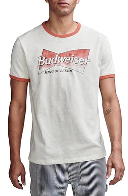 Lucky Brand Budweiser Logo Cotton Graphic T-Shirt Lilly White at Nordstrom,