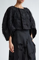 Comme des Garçons Gathered Tulle Top Black at Nordstrom,