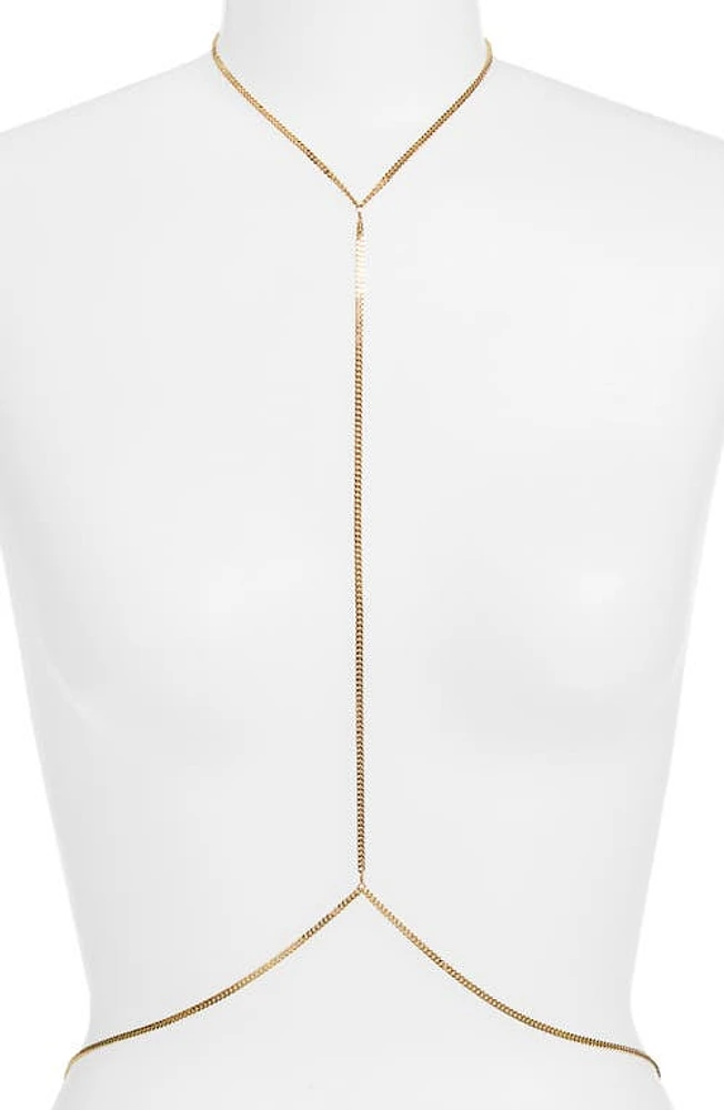 VIDAKUSH Cable Body Chain in Gold at Nordstrom