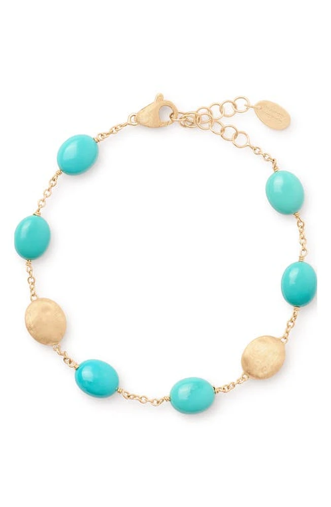 Marco Bicego Siviglia Turquoise Bracelet in 18K Yellow Gold at Nordstrom, Size 6.75