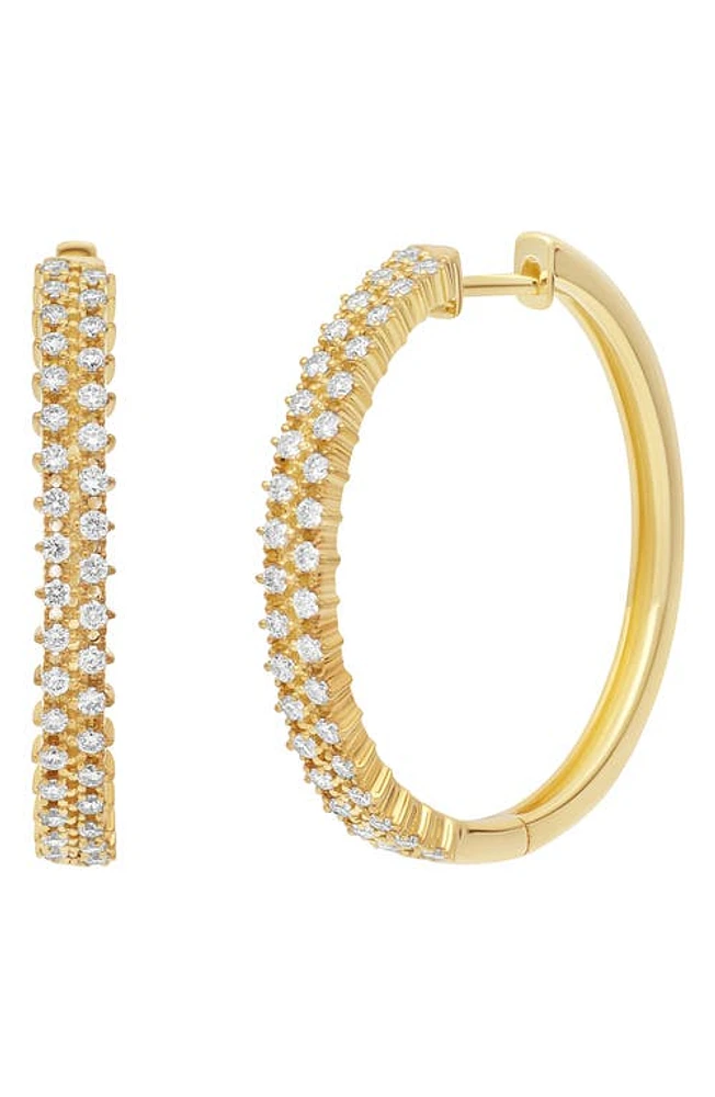 Bony Levy Rita Diamond Hoop Earrings in 18K Yellow Gold at Nordstrom